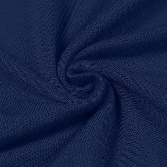 Navy Tunic For Leggings Spandex Stretch - Picture 4 of 6